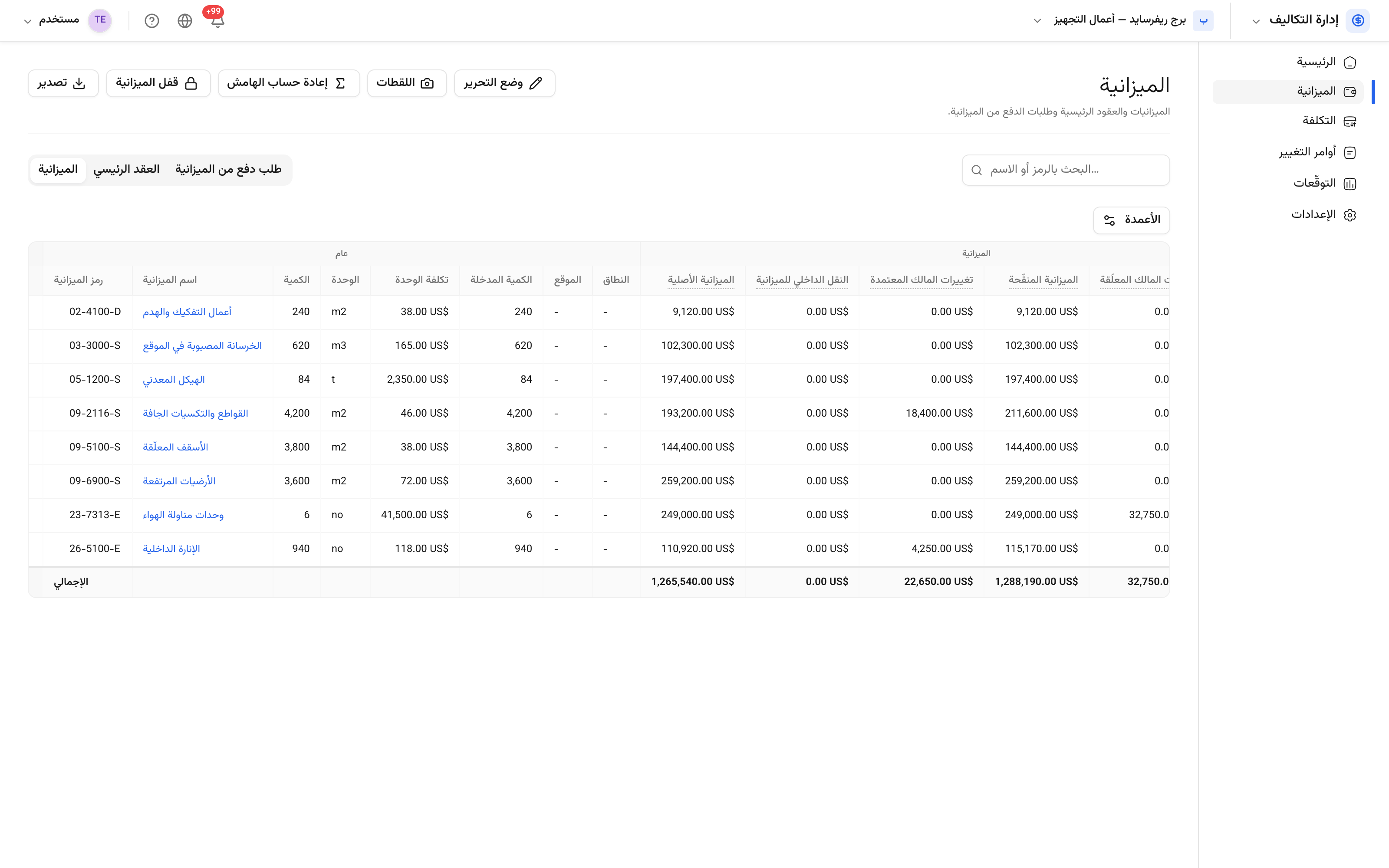 الموازنة
