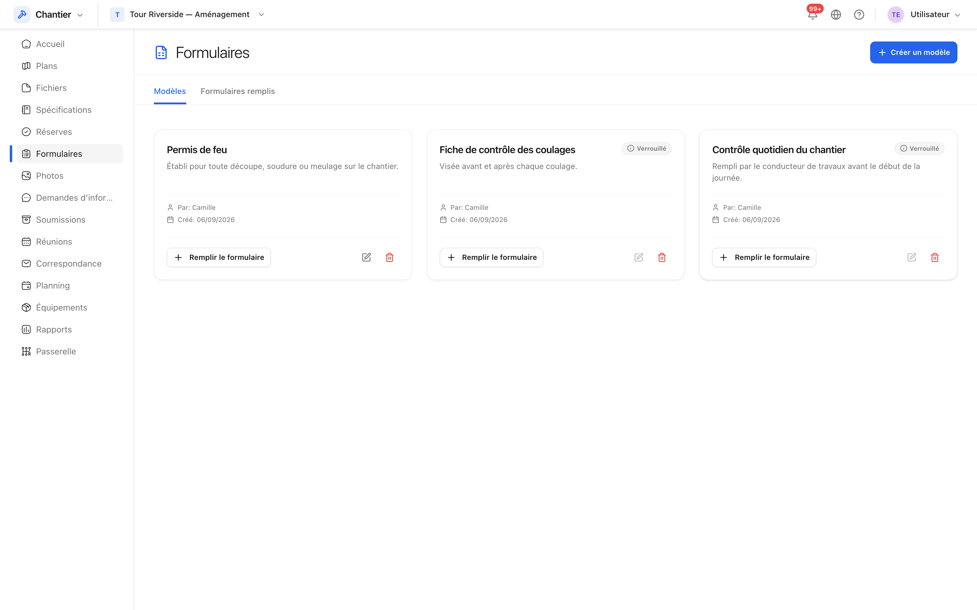 Un modèle ouvert en modification