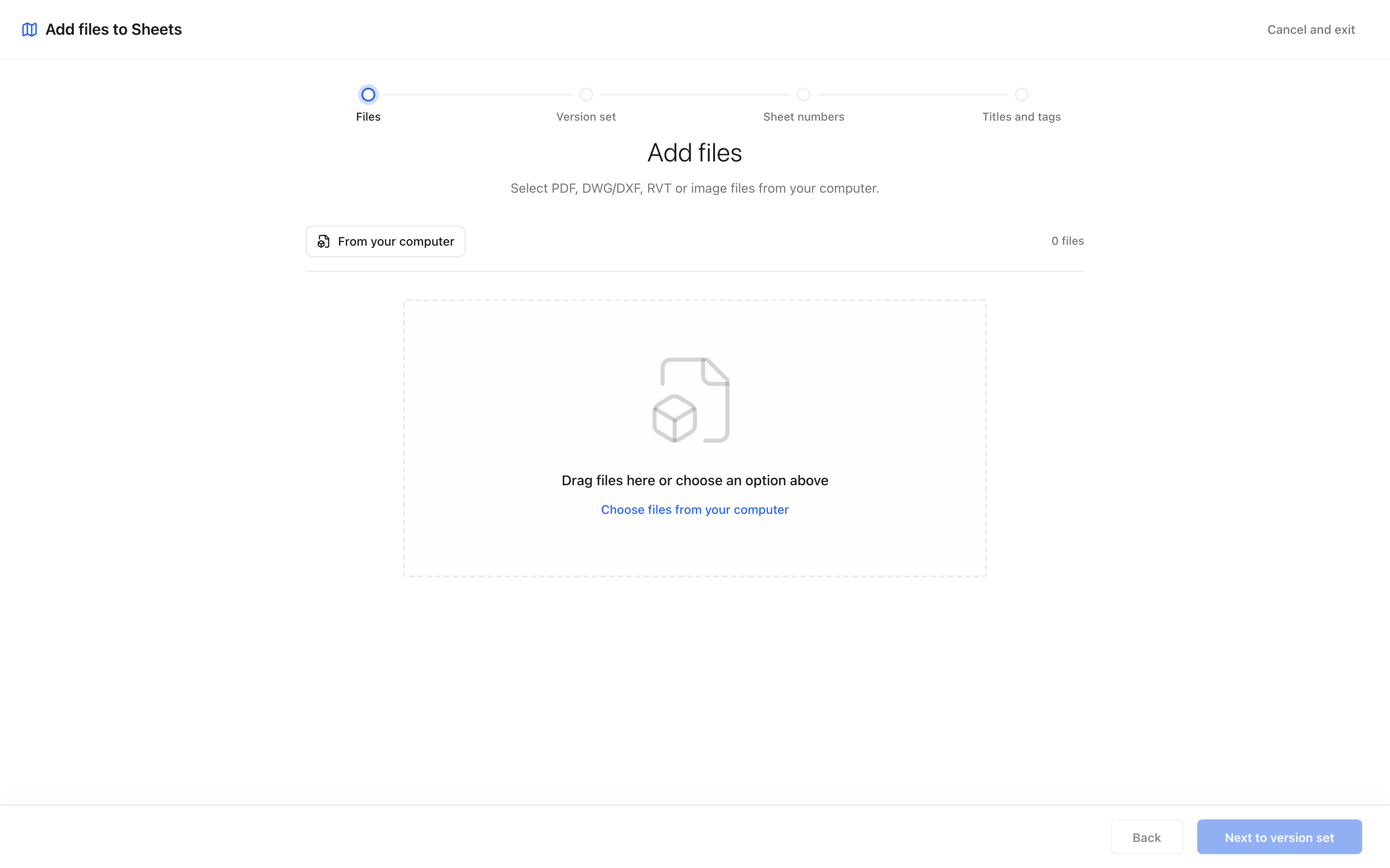 Staging files in the publish wizard